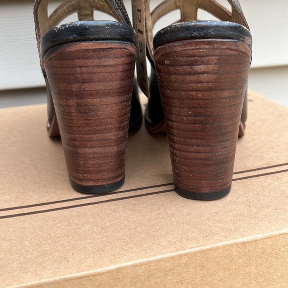 BED|STU OCCAM Peep Toe Heel Black Lux Women size 9 🥳 Host Pick 🥳 - Picture 10 of 16